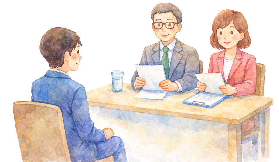 面接・人物試験対策イメージ